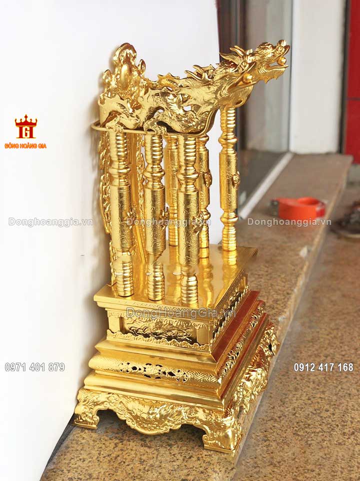 Đồng Hoàng Gia nhận chế tác ngai thờ mạ vàng 24K theo yêu cầu
